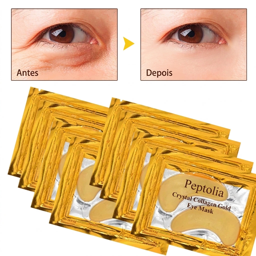 Patches de olhos com colagénio e ouro — 8 pares
