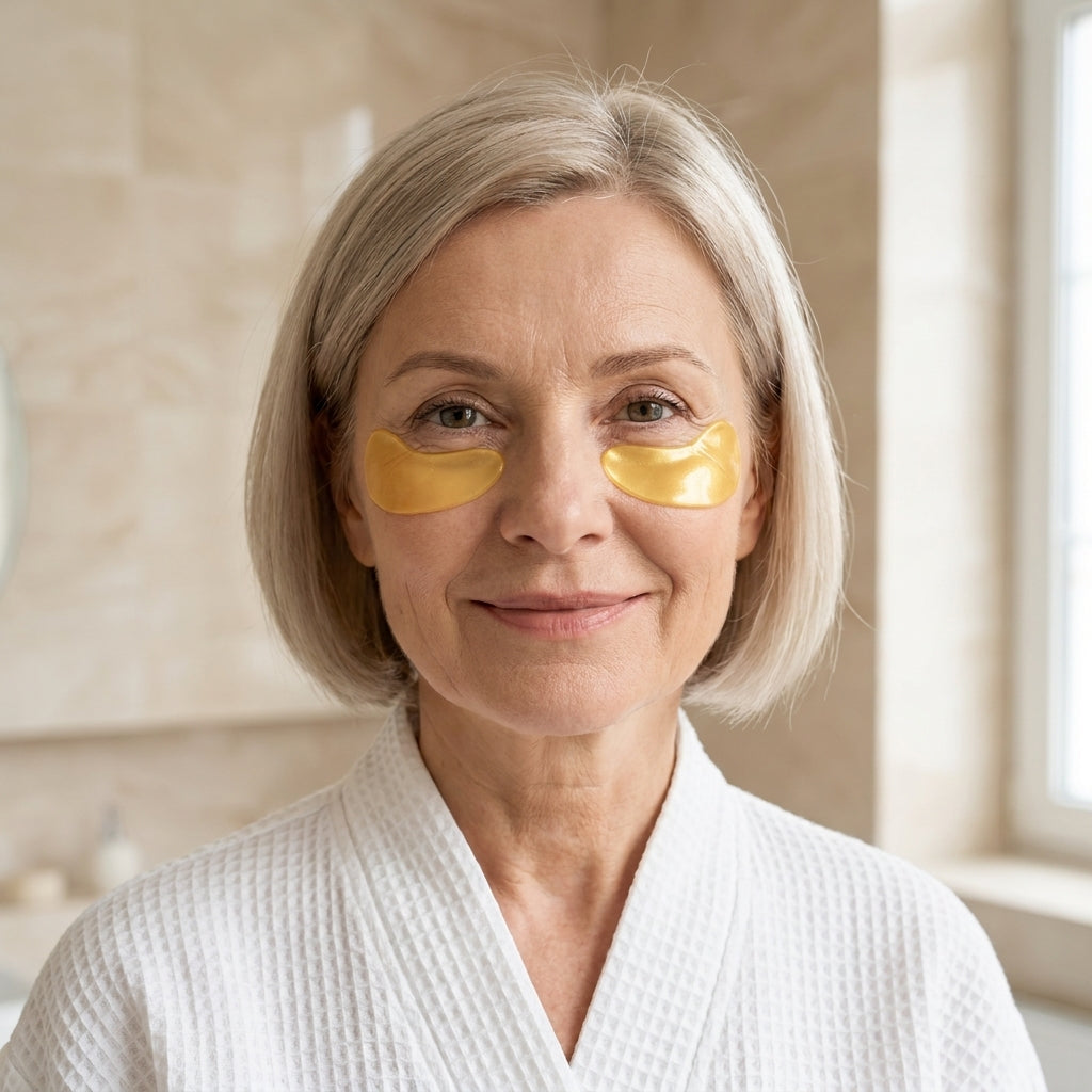 Patches de olhos com colagénio e ouro — 8 pares