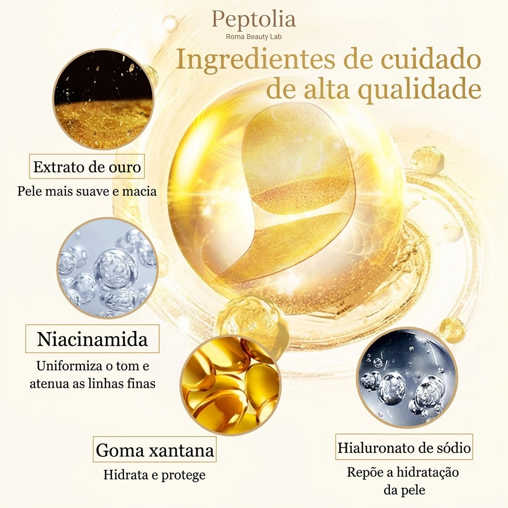 Patches de olhos com colagénio e ouro — 8 pares